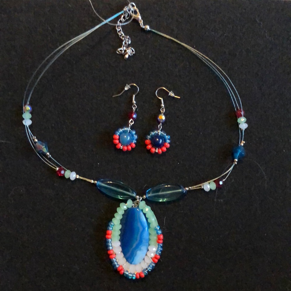 Semi precious handmade set